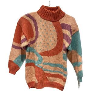 Renso Fabiani Vintage 80's Peach Sweater Size 1